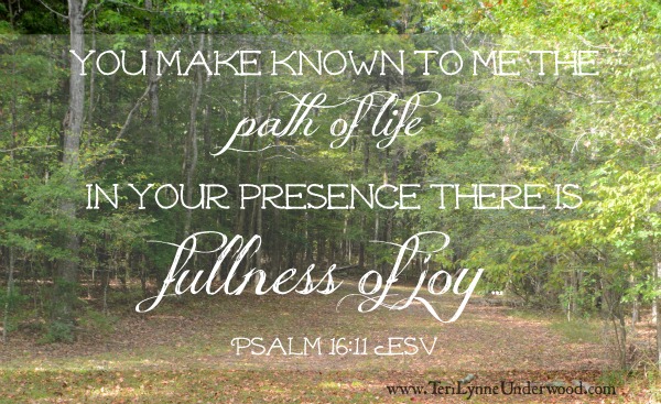 {Sunday Scripture} Psalm 16:11