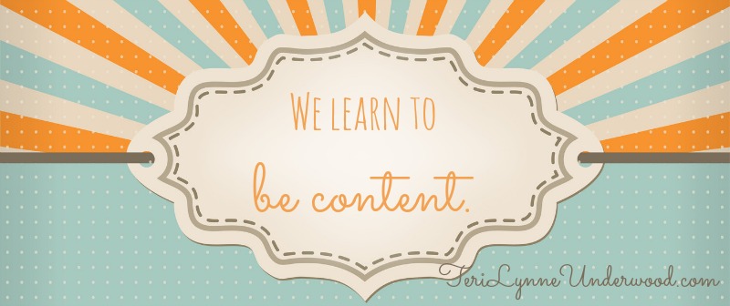 We Learn Contentment