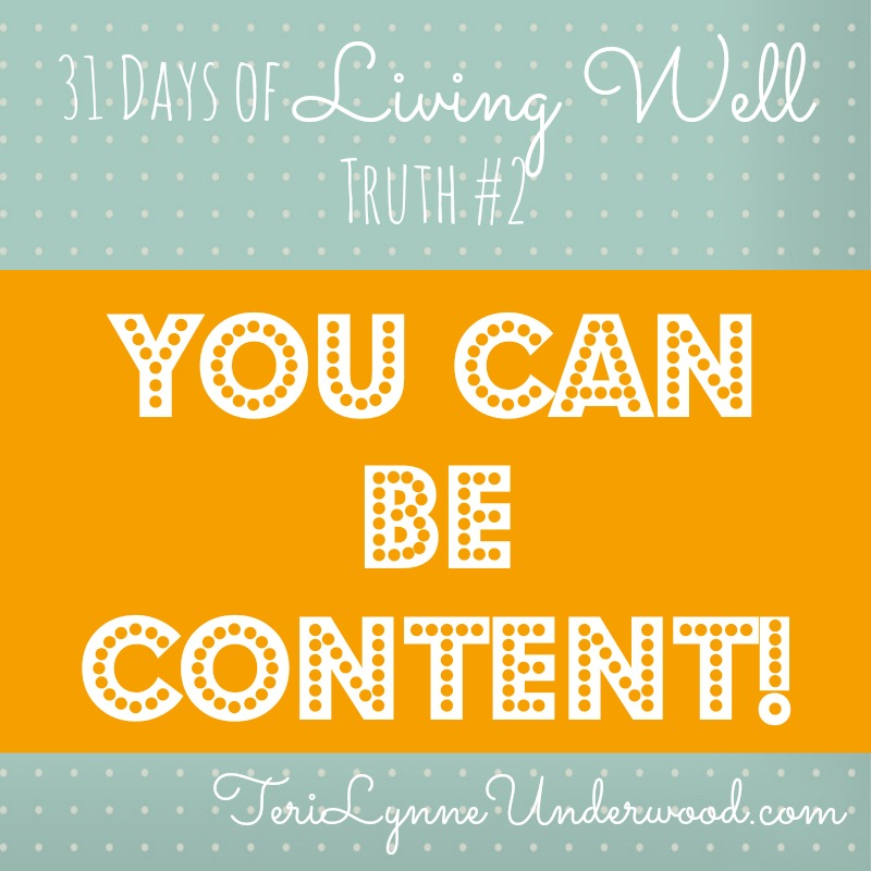 You CAN Be Content!