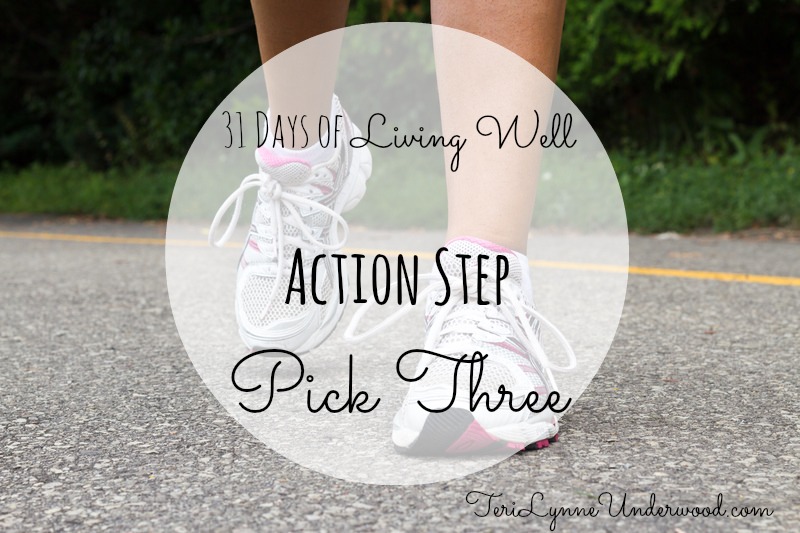 {action step} Pick Three